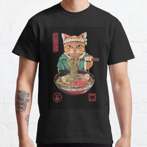 ramen and cats shirt