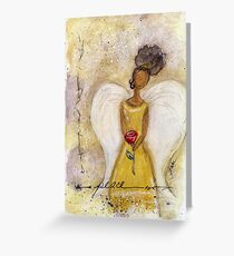 Angel of Peace 2, African American, Black Angels, Latina Greeting Card