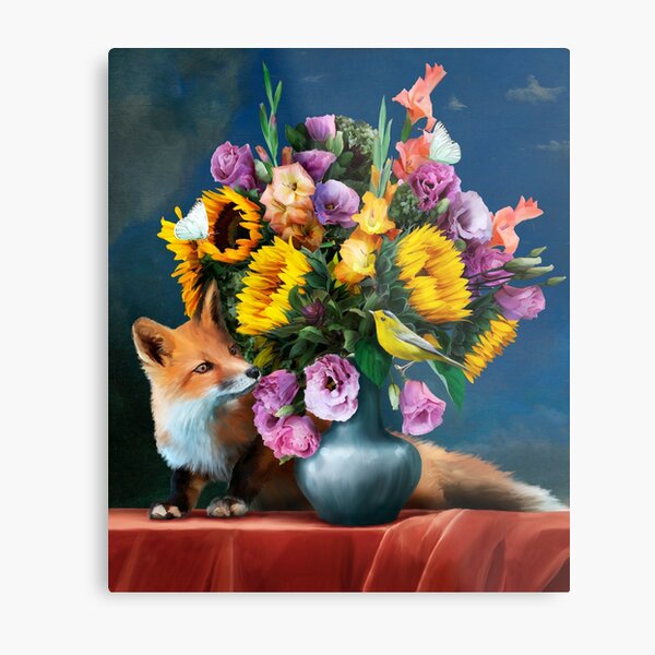 Fox Hunt Metal Print