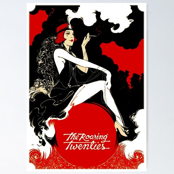 Item preview, THE ROARING TWENTIES : Vintage Flapper Print designed and sold by posterbobs.