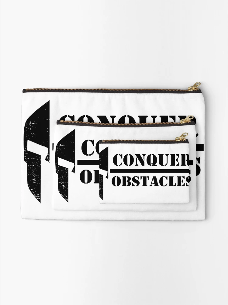 Thumbnail 2 of 4, Zipper Pouch, Conquer Obstacles Sparta designed and sold by RPHDesigns.
