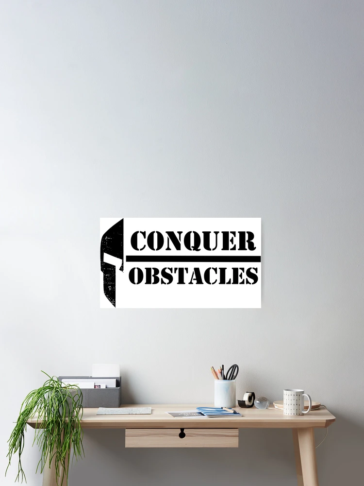 Thumbnail 2 of 3, Poster, Conquer Obstacles Sparta designed and sold by RPHDesigns.