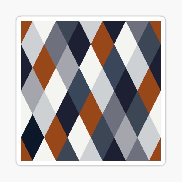 Item preview, Navy Rust Geometry VII designed and sold by BlertaDK.