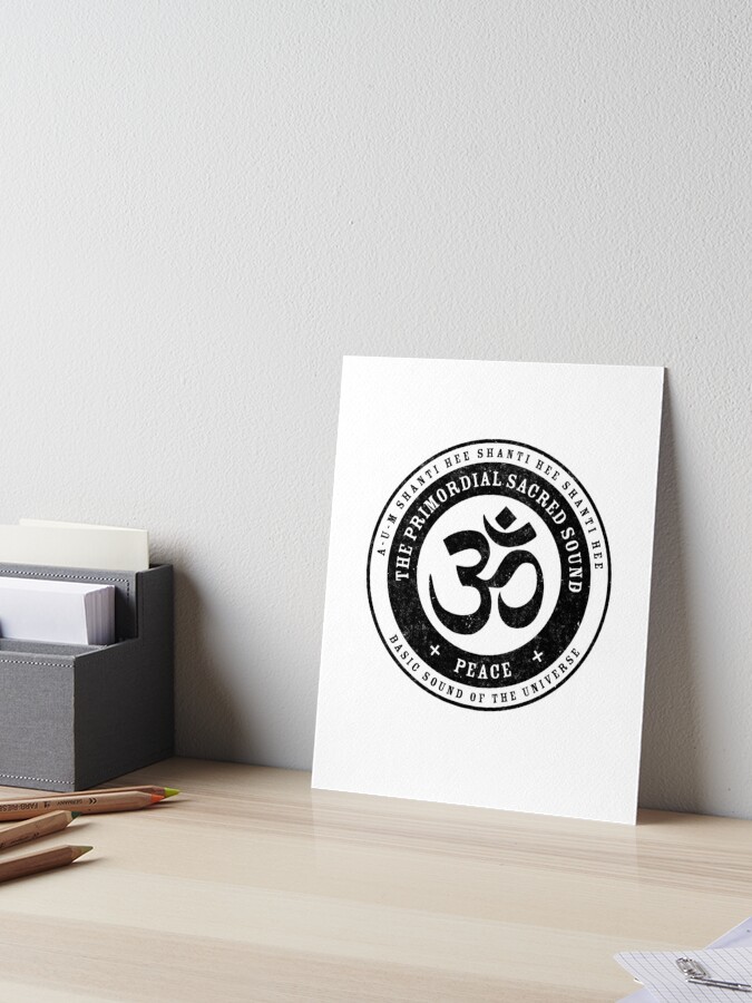 OM Symbol, Peace, Basic Sound of the Universe Art Board Print for