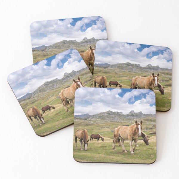 Item preview, Horses at Pourtalet Pass designed and sold by Delphimages Art.