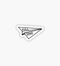 Full Send Airplane Sticker