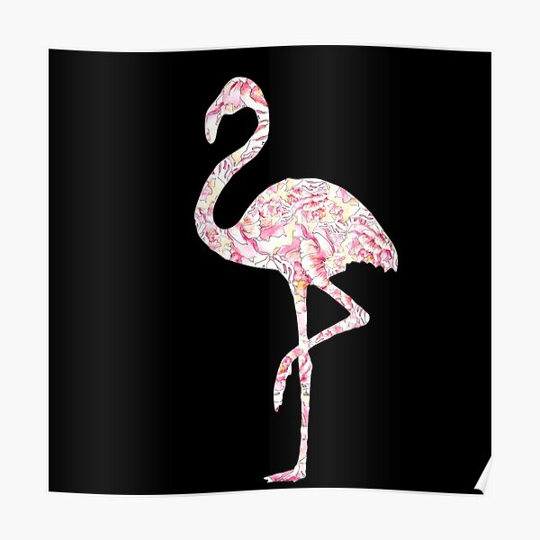 Flamingo Graphics Posters Redbubble - flamingo rock head roblox