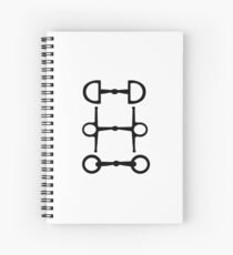 Minimalist Snaffle Bits Spiral Notebook