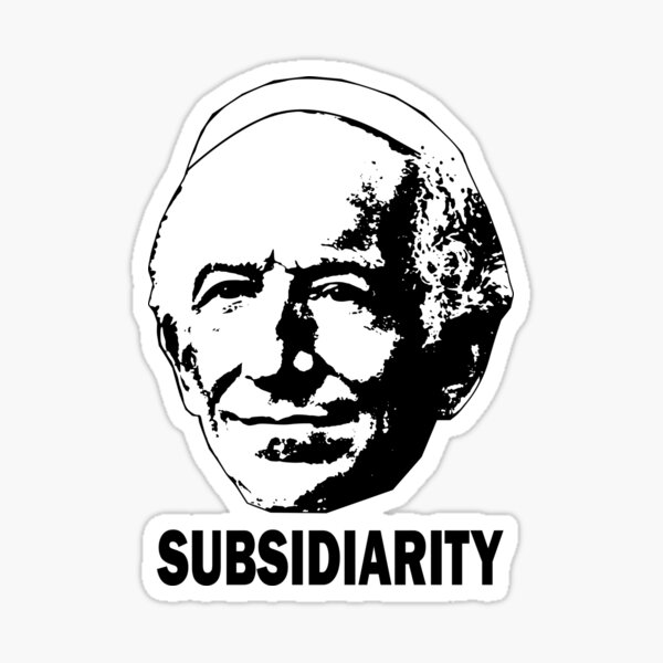 Artikel-Vorschau von "Subsidiarität" Leo XIII, designt und verkauft von papistwhovian.