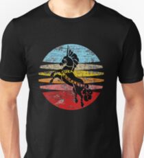 Weinlese-Einhorn-Pferd Slim Fit T-Shirt