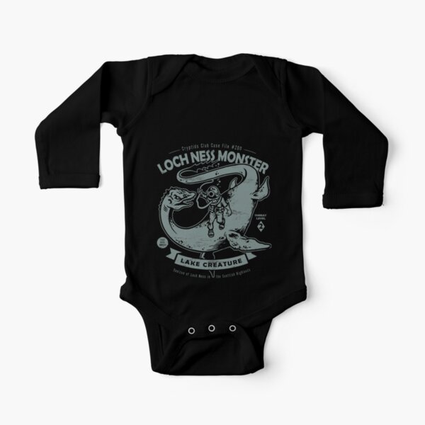 Lochness Monster - Cryptids Club Case file #200 Long Sleeve Baby One-Piece