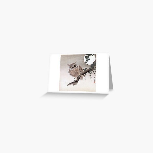 Item preview, Moon and Owl by Koson Ohara designed and sold by topower.