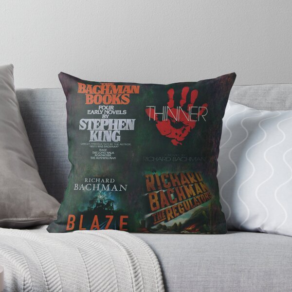 Richard Bachman Books - Stephen King Throw Pillow