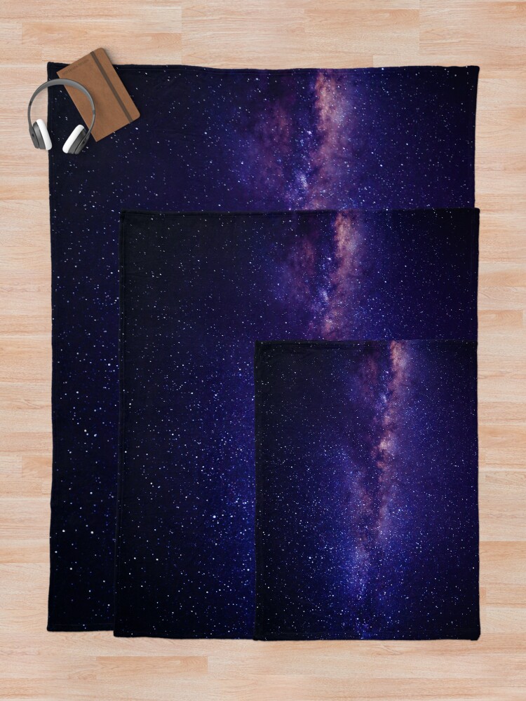 Alternate view of Galaxy Throw Blanket
