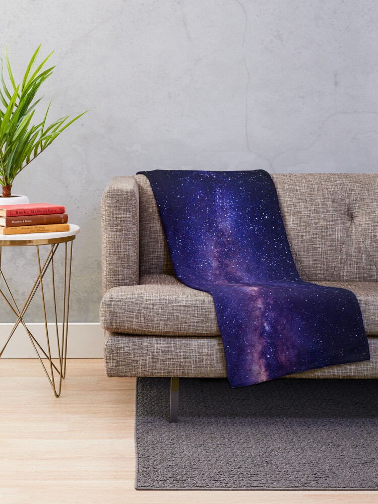 Alternate view of Galaxy Throw Blanket