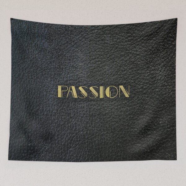 Item preview, PASSION black leather gold letters designed and sold by joshuayule.