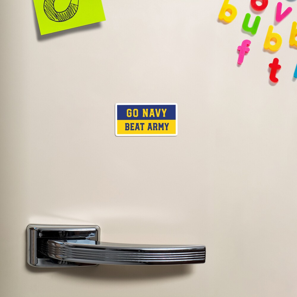 Go Navy Beat Army Big Letter Stickers and Products by Navy Love Co  Greeting Card for Sale by NavyLoveCo