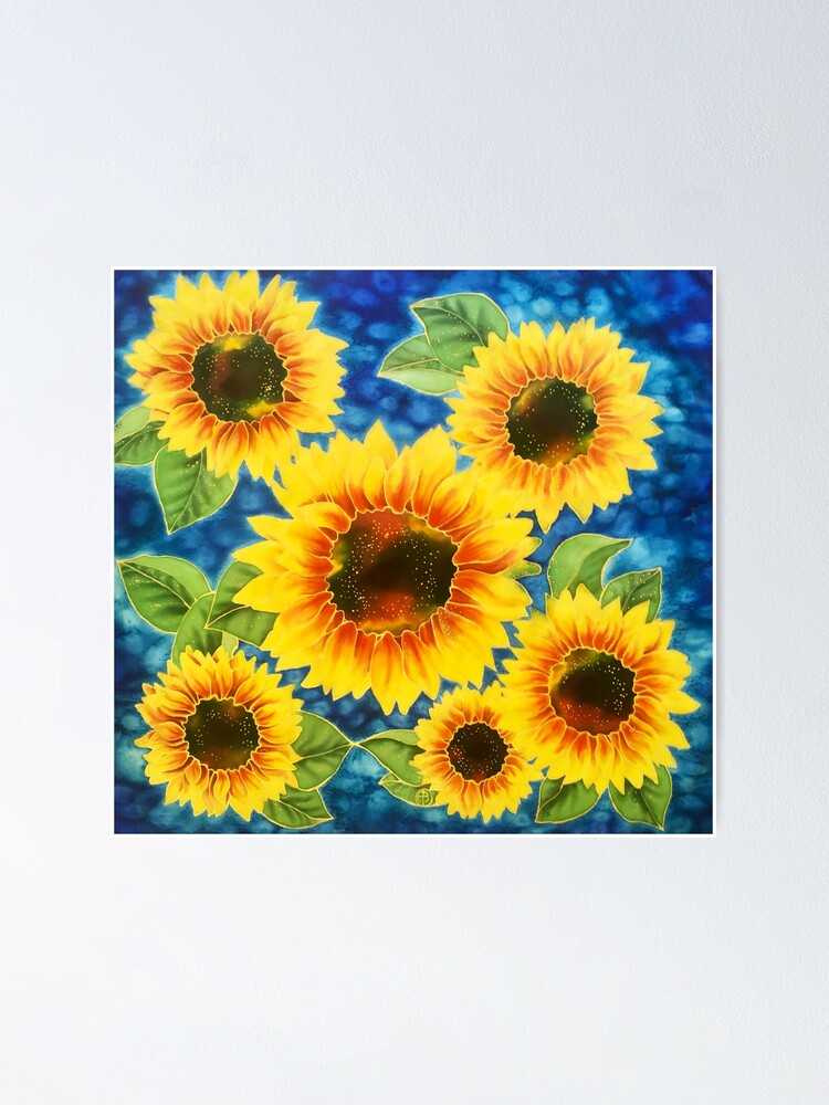 Póster «Girasoles junto al mar» de MuseSilk | Redbubble