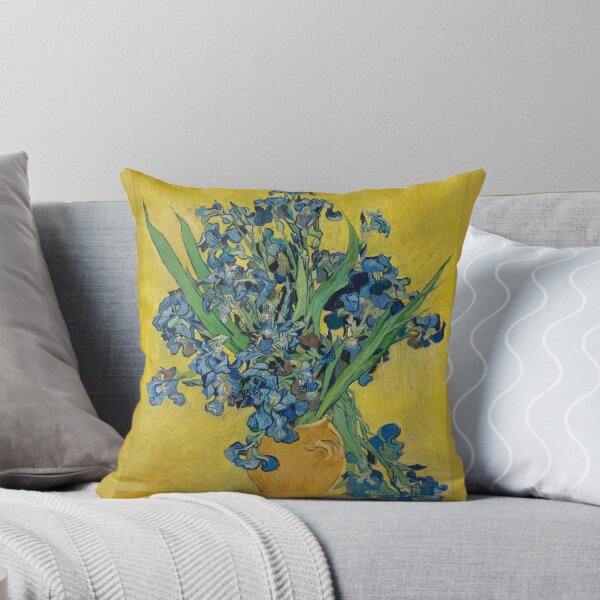 Item preview, Vincent Van Gogh - Still Life, Vase with Irises Against a Yellow Background designed and sold by NewNomads.