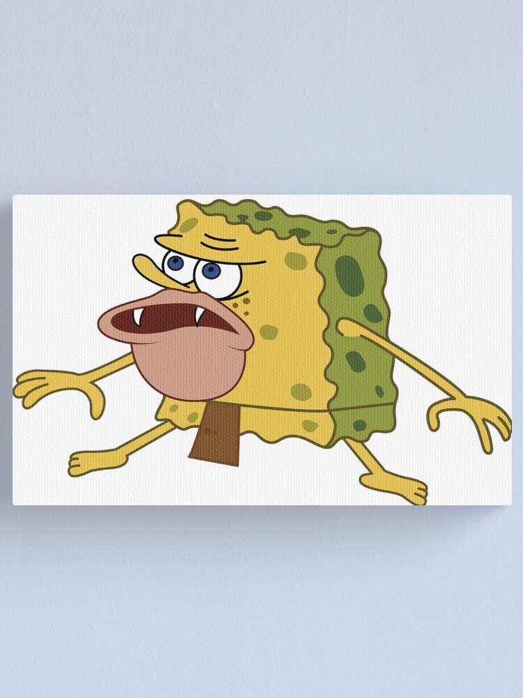 Spongebob meme face | Canvas Print