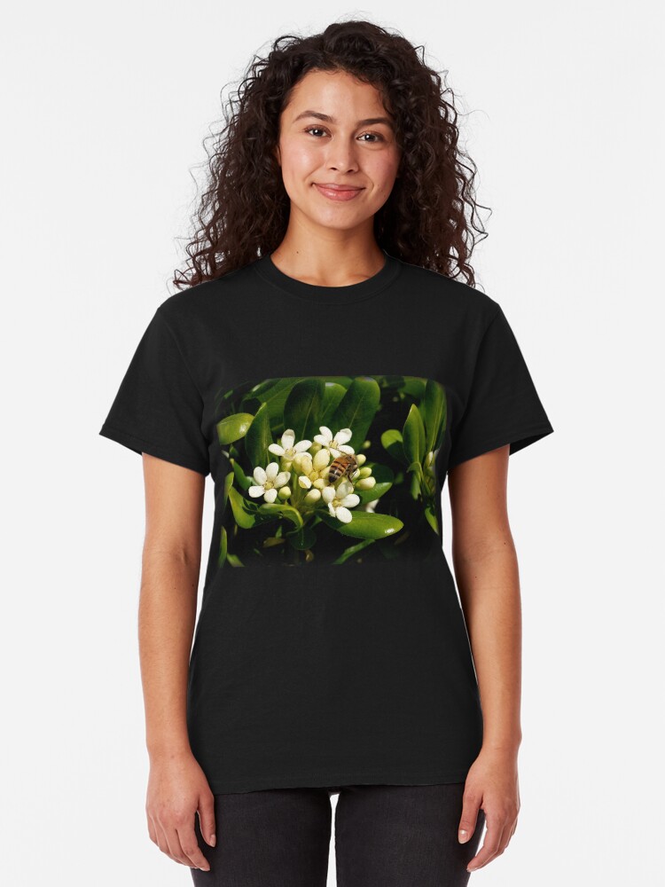 Alternate view of Honeybee at Her Springtime Work Classic T-Shirt