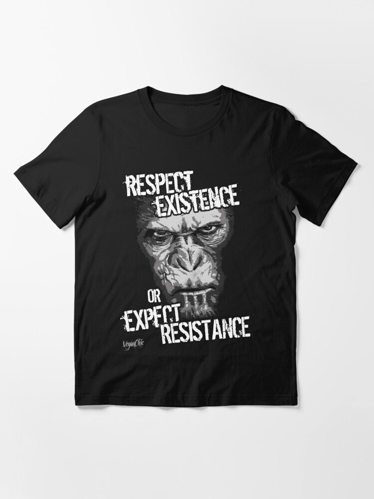 Alternate view of VeganChic ~ Respect Existence Essential T-Shirt