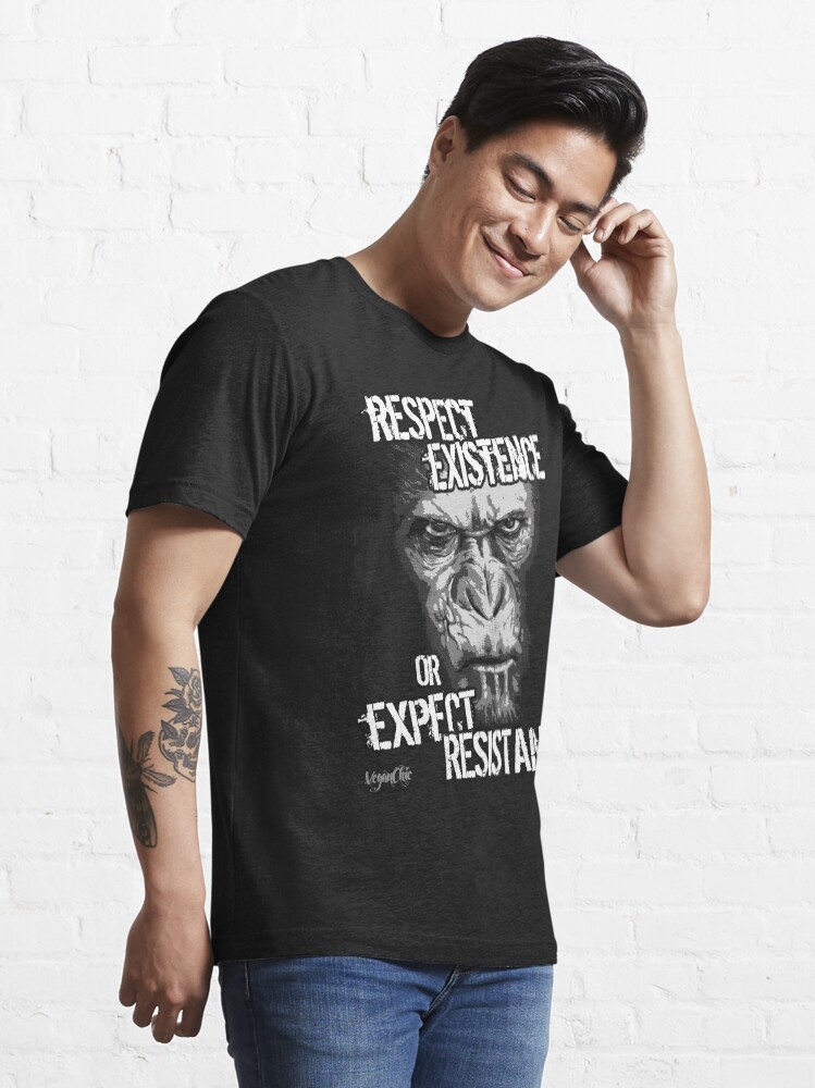 Alternate view of VeganChic ~ Respect Existence Essential T-Shirt