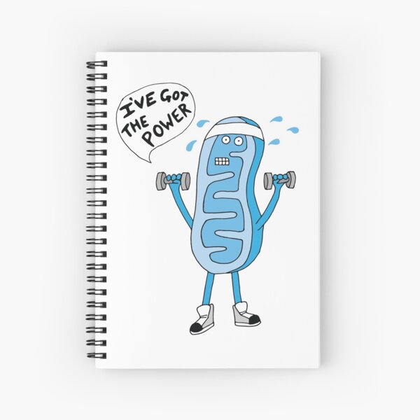 Funny Mitochondria - I've Got The Power of Biology Spiral Notebook