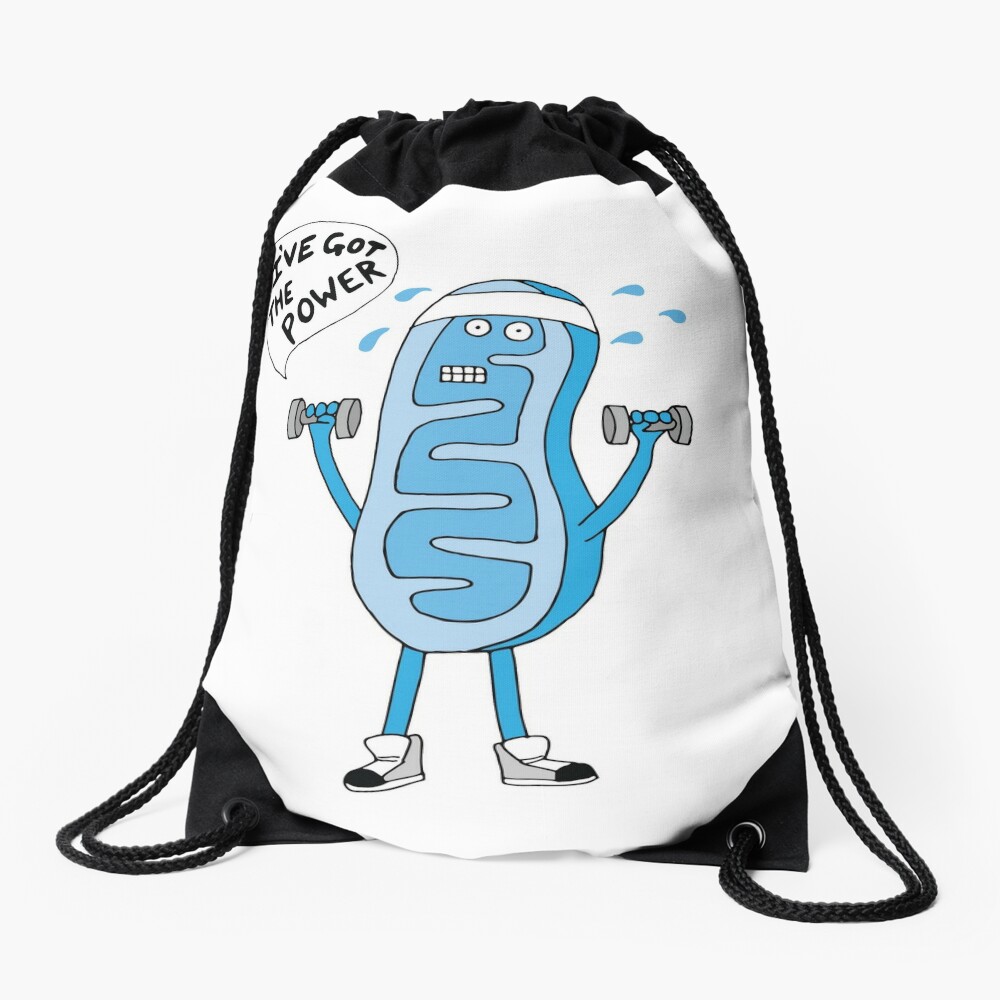 Funny Mitochondria - I've Got The Power of Biology  Drawstring Bag