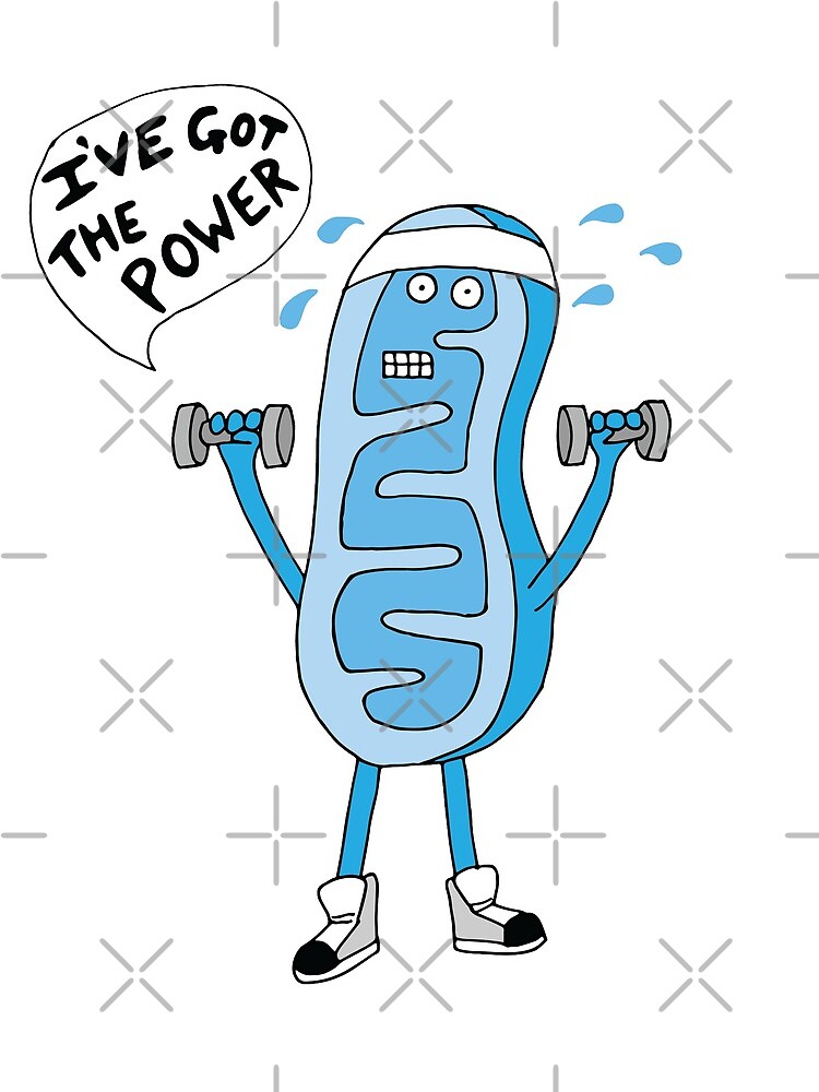 Funny Mitochondria - I've Got The Power of Biology by Geek-topia