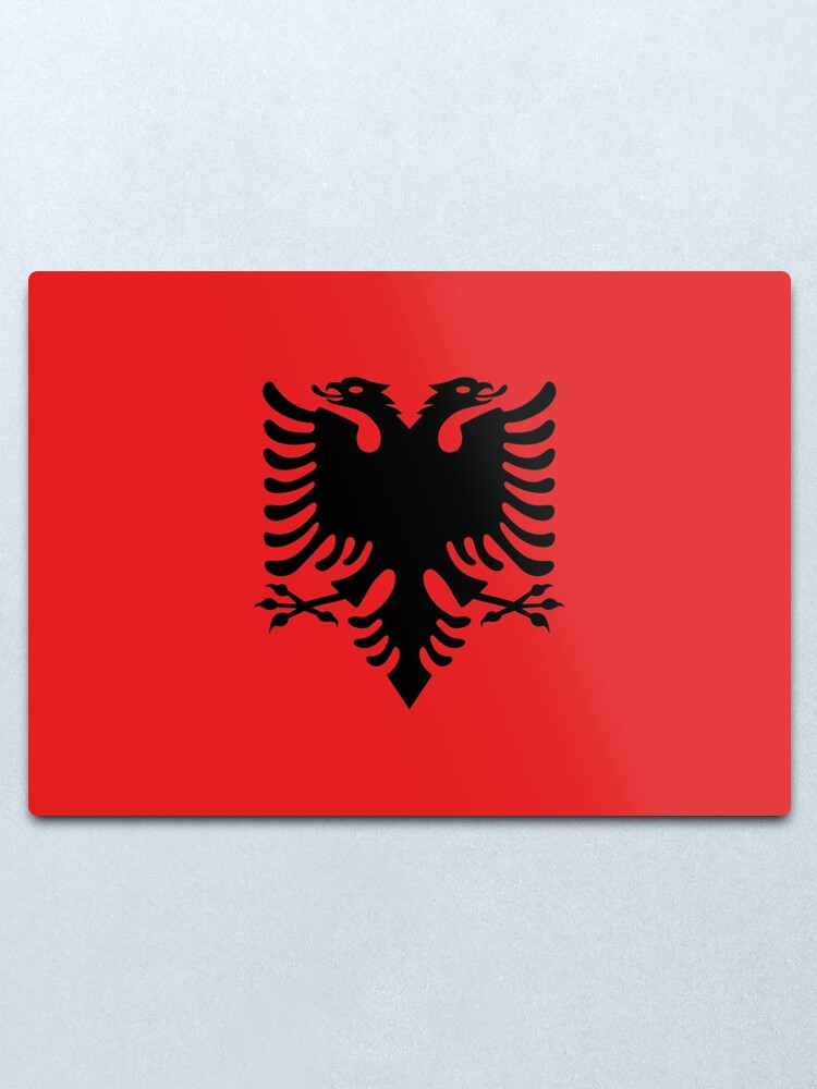 Alternate view of Flag of Albania Metal Print