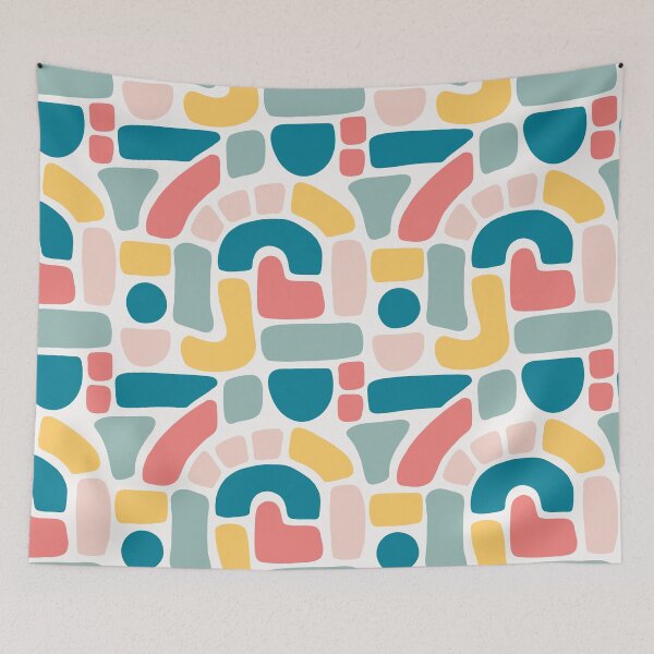Item preview, Colorful Mosaic Shapes designed and sold by Sandra Hutter.
