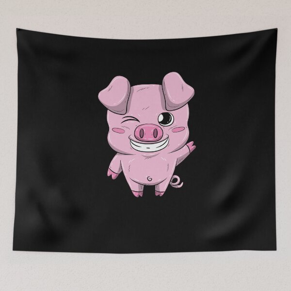 Item preview, Winking Piglet Shirt Pig Sow Wildsau designed and sold by BornDesign.