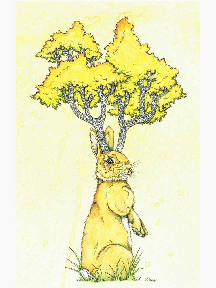 Woodland Hare by LonelyTreeArt