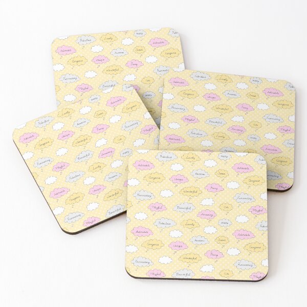 Item preview, Happy Thoughts and Polka Dots on Yellow designed and sold by Pinkdeer Designs.