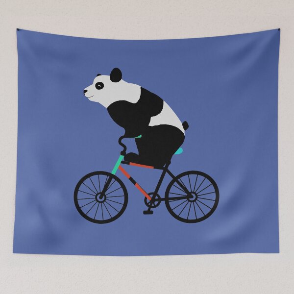 Item preview, Panda bear is riding on his bike designed and sold by Mohja-Design.