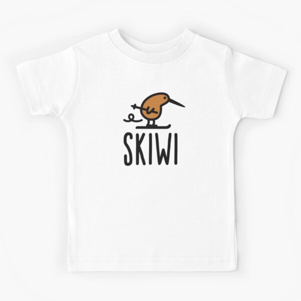 Item preview,  Skiwi funny kiwi New Zealand bird ski cartoon designed and sold by LaundryFactory.