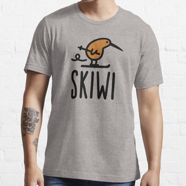 Item preview,  Skiwi funny kiwi New Zealand bird ski cartoon designed and sold by LaundryFactory.