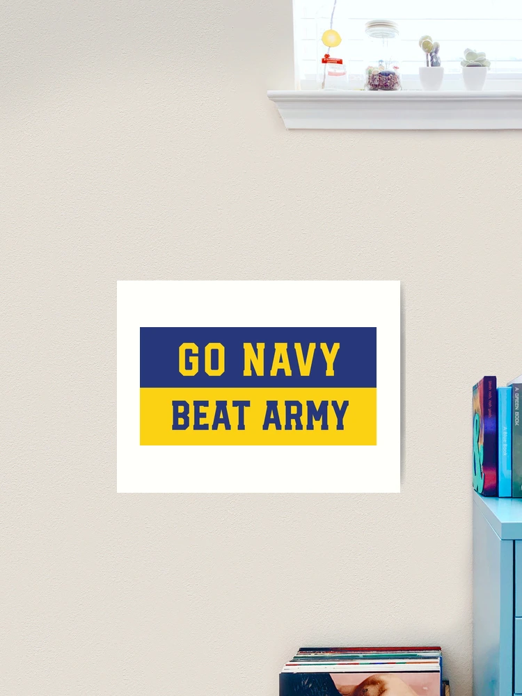 Go Navy Beat Army Big Letter Stickers and Products by Navy Love Co  Greeting Card for Sale by NavyLoveCo