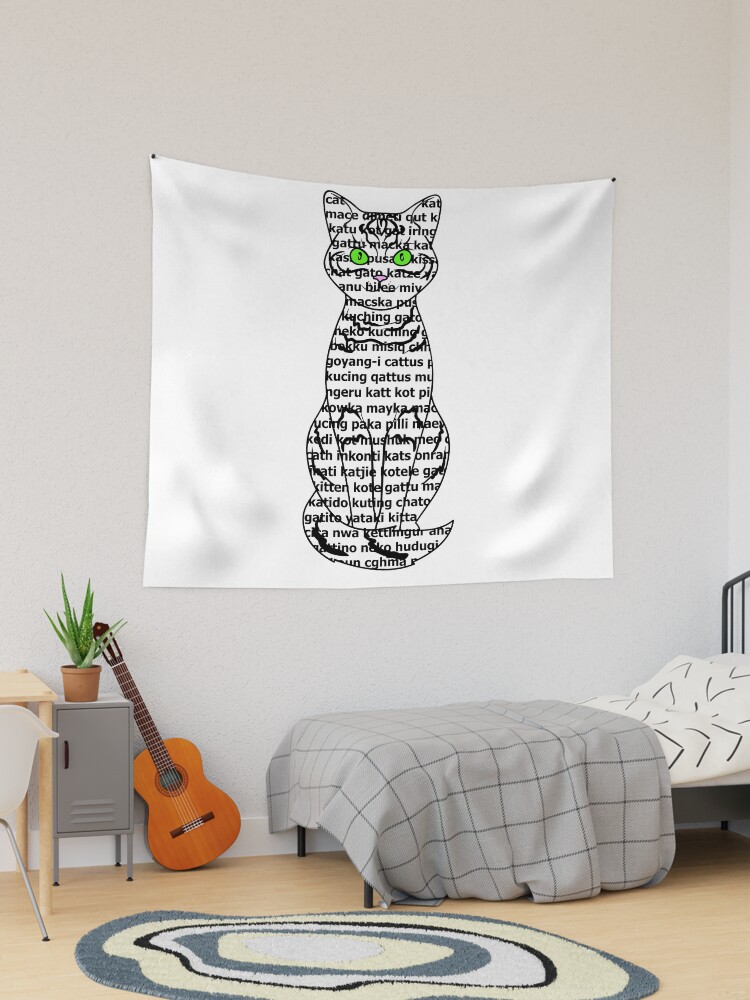 Cat wall online tapestry