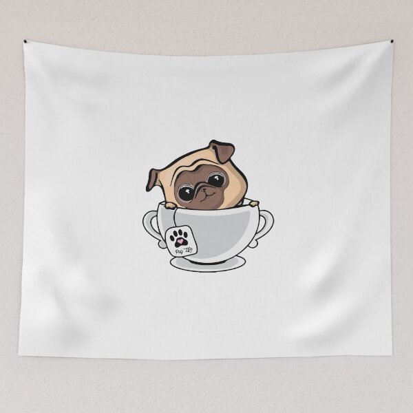 Item preview, Tea Cup Pug designed and sold by AmazingArtMandi.