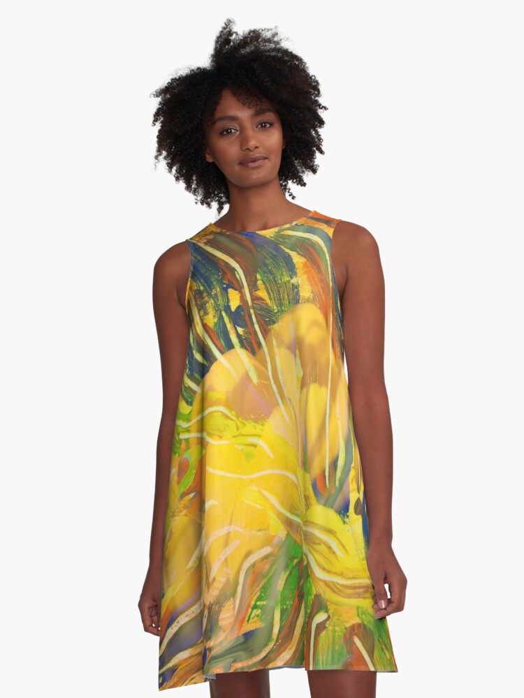 deep yellow dress