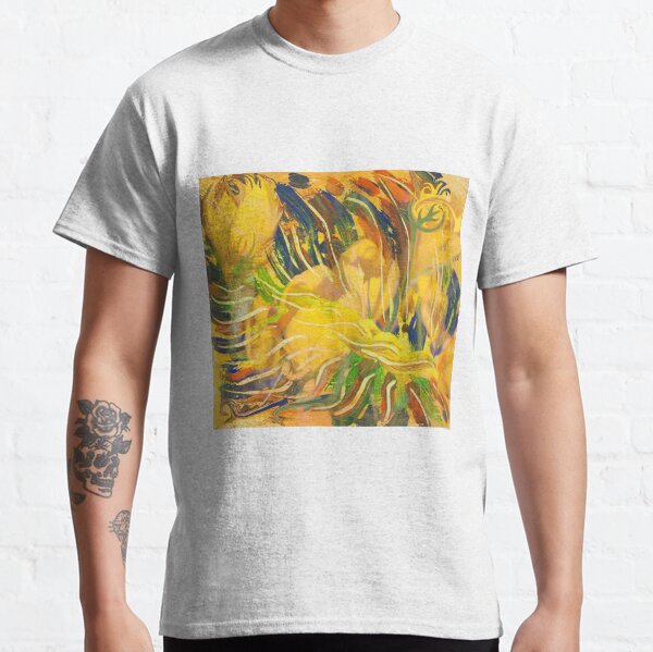 deep yellow flowers abstraction Classic T-Shirt