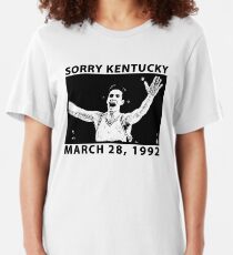 Sorry Kentucky - Christian Laettner Slim Fit T-Shirt