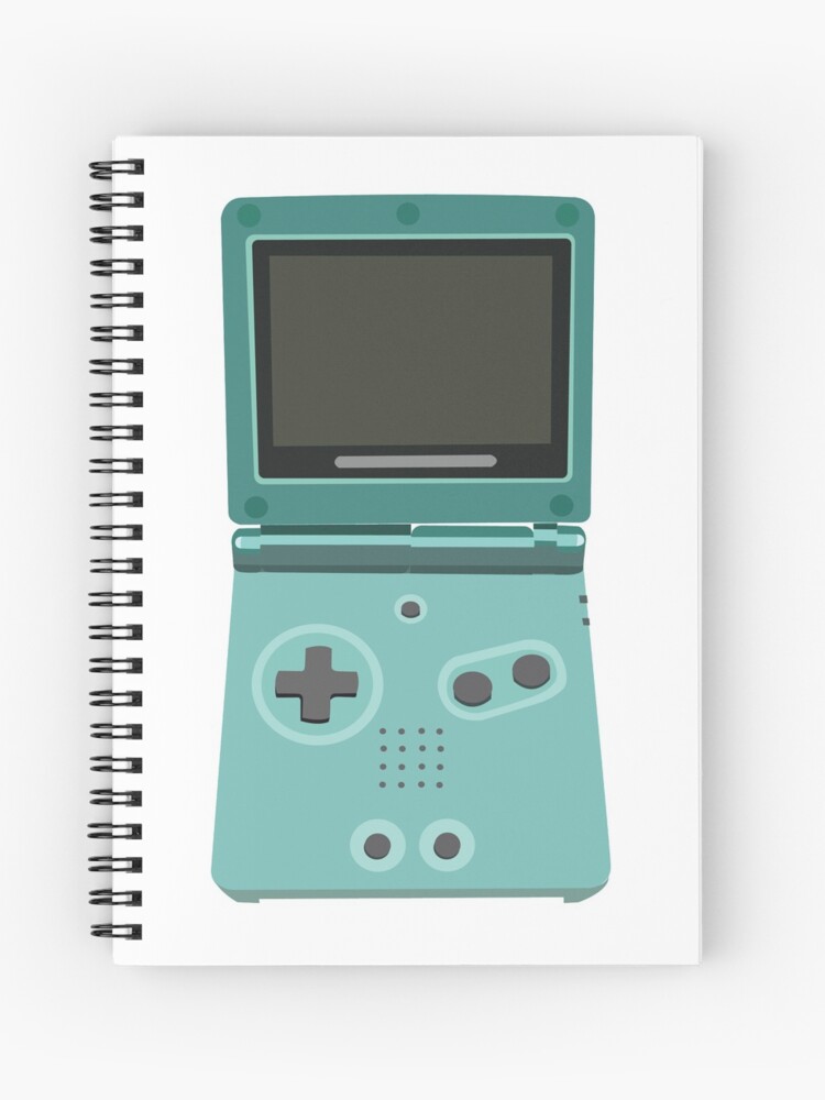 Nintendo Gameboy Advance Sp Spiral Notebook By Caileeh Redbubble - game boy advanced decal for roblox