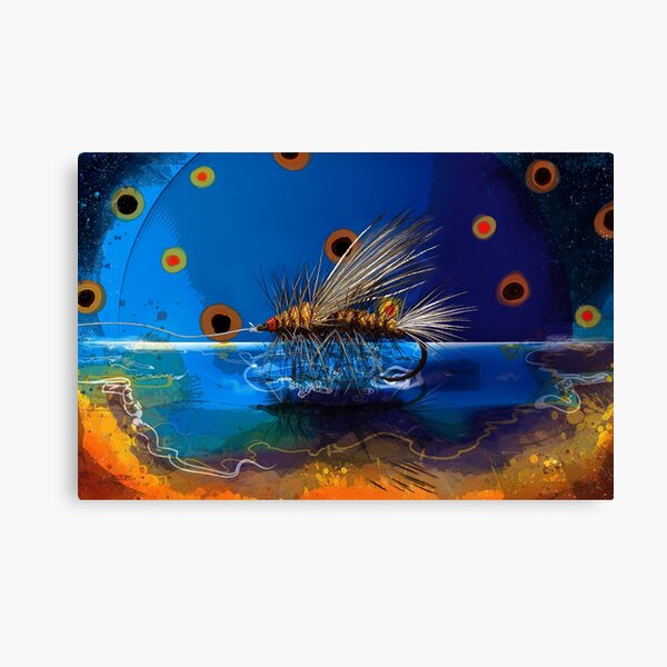 mingbaoge Tie One On Fly Fishing Stretched On Canvas Print