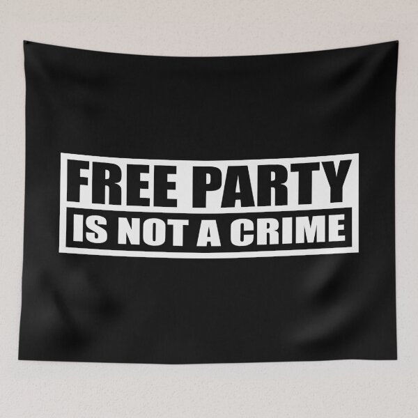 Item preview, 23NN012 - Tekno 23 free party is not a crime designed and sold by tekno23.