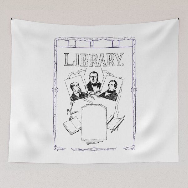Item preview, Library Fontispiece designed and sold by joshcartoonguy.