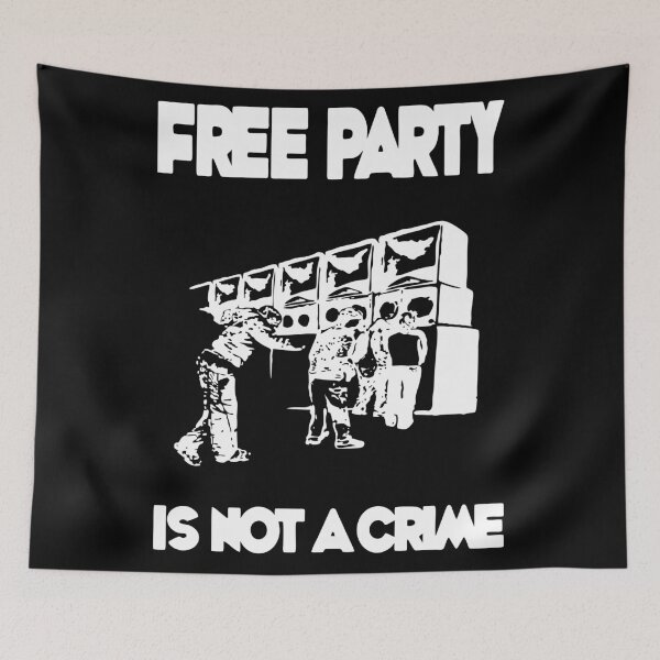 Artikelvorschau, 23NN016 - Tekno 23 free party is not a crime entworfen und verkauft von tekno23.