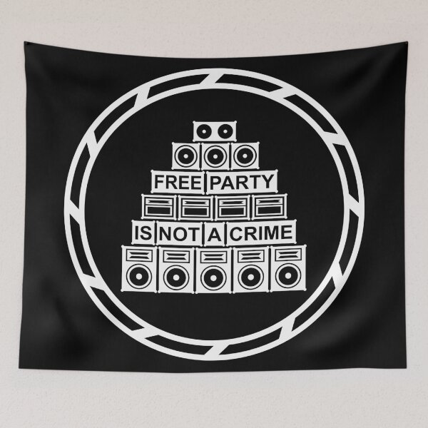 Item preview, 23NN018 - Tekno 23 free party is not a crime designed and sold by tekno23.
